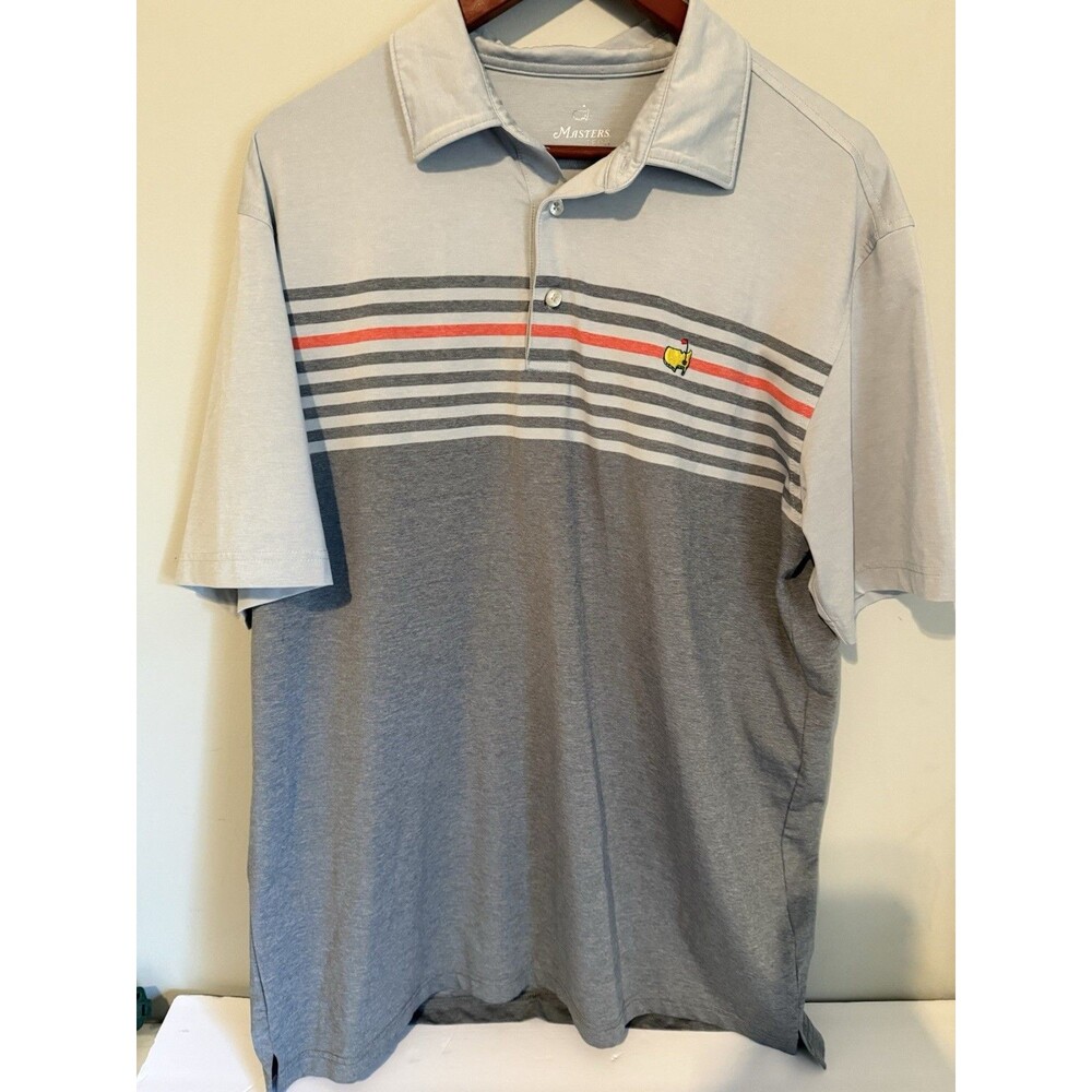 Men's Masters Golf Tournament Polo Gray Size Large